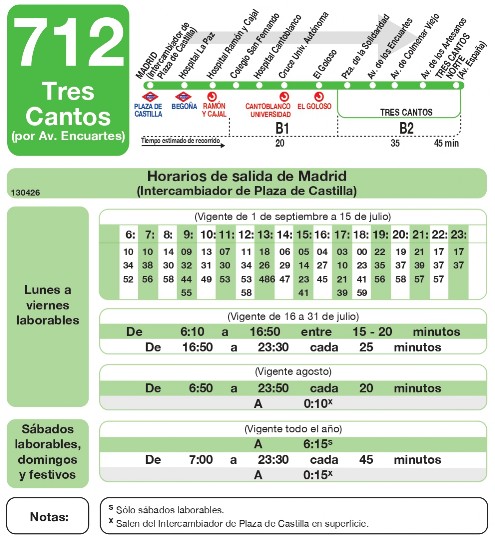 Linea 712 ida