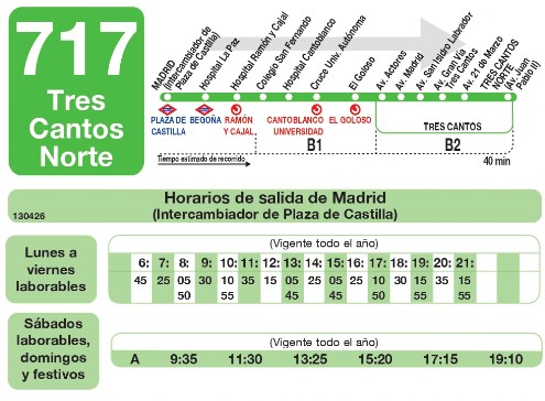 Linea 717 ida